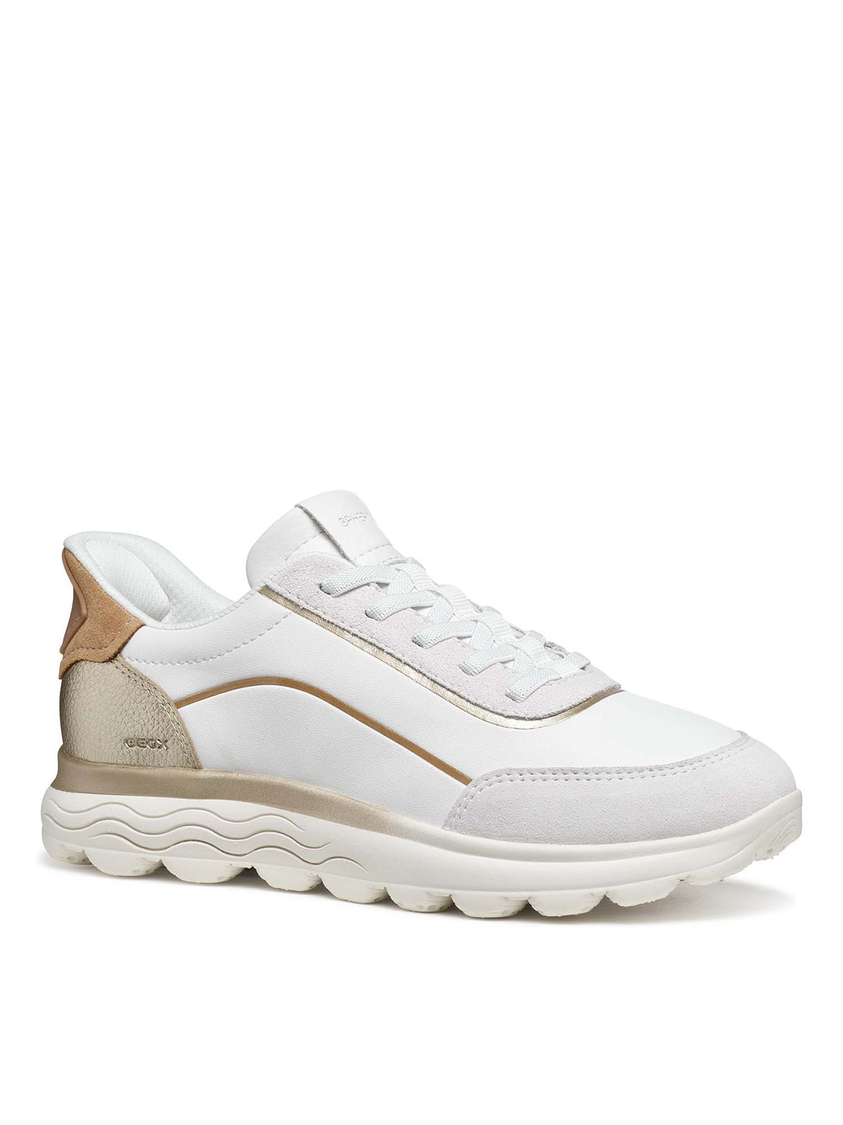 Geox spherica plus sneakers da donna bianco
