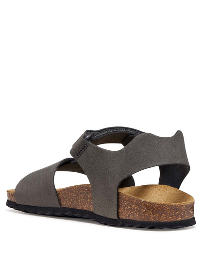 Sandalo casual verde Geox Ghita da bambino con chiusura regolabile