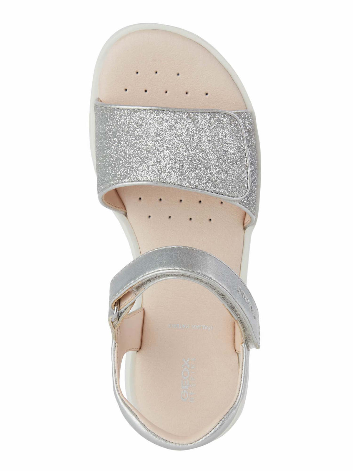 Geox g. coralie sandalo da bambino/a argento