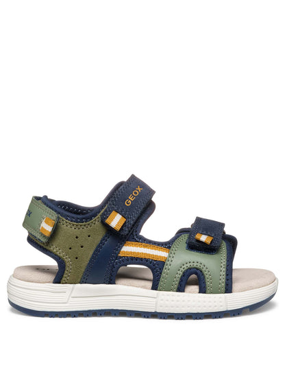 SANDALO ALBEN GEOX BAMBINO VERDE BLU