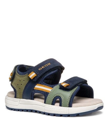 SANDALO ALBEN GEOX BAMBINO VERDE BLU
