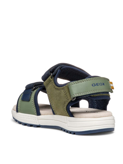 SANDALO ALBEN GEOX BAMBINO VERDE BLU