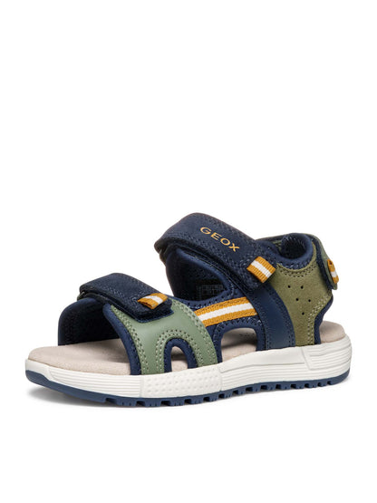 SANDALO ALBEN GEOX BAMBINO VERDE BLU