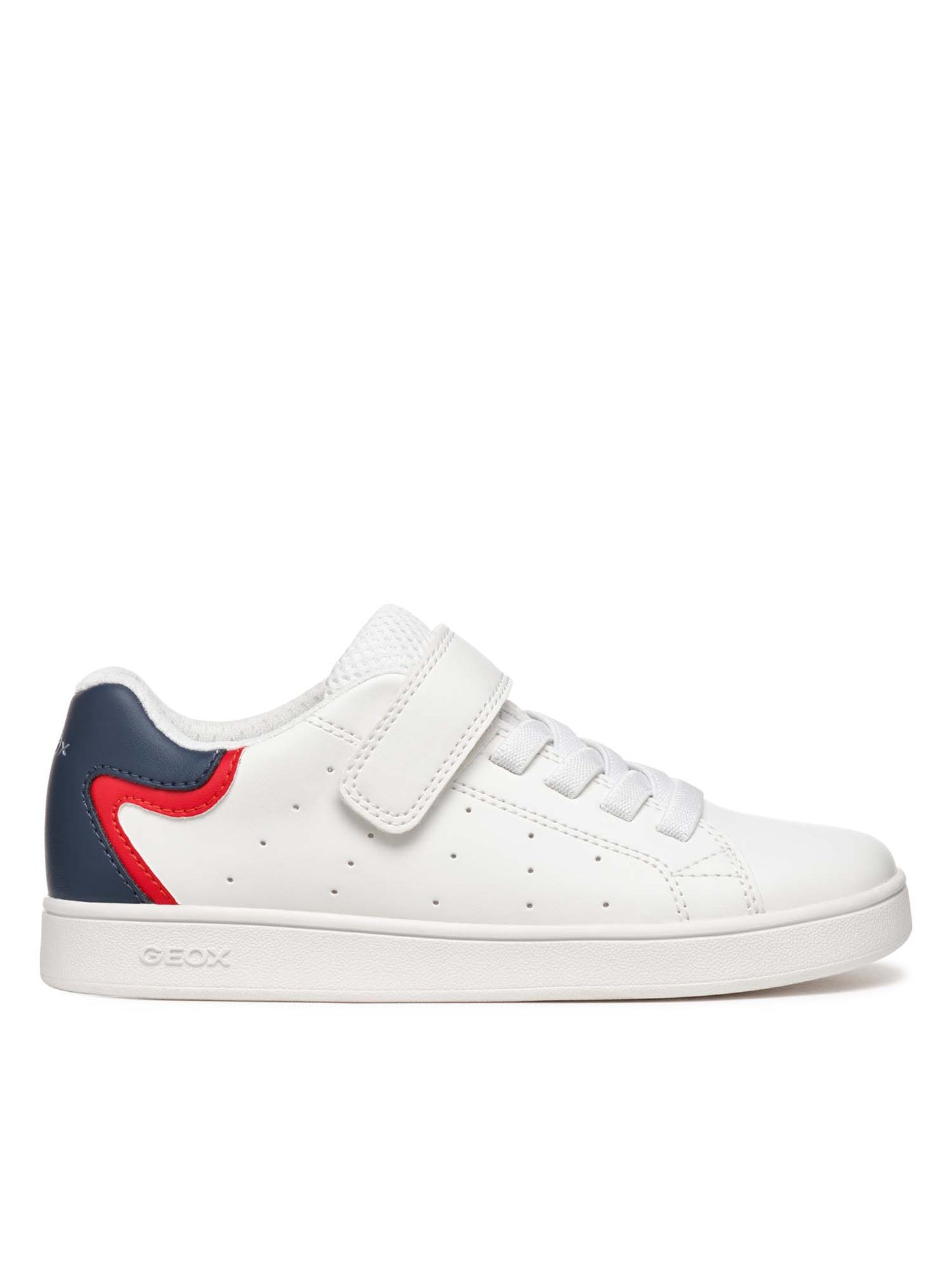 Sneakers Eclyper bianche da bambino con strappo e lacci elastici