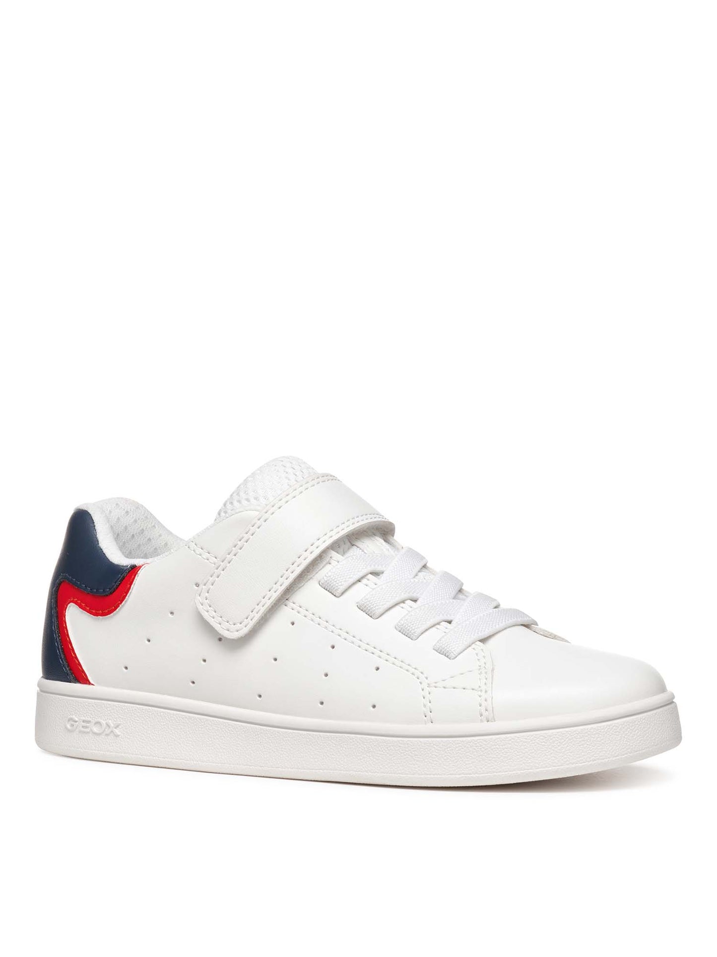 Sneakers Eclyper bianche da bambino con strappo e lacci elastici