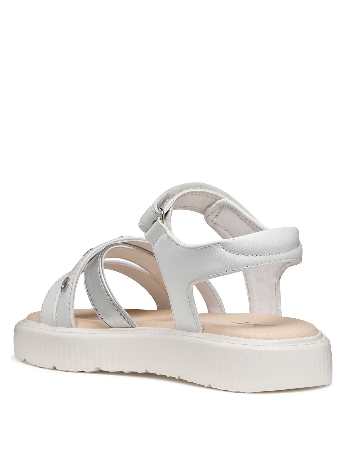 Sandalo bianco flatform Kodette per bambina da Geox