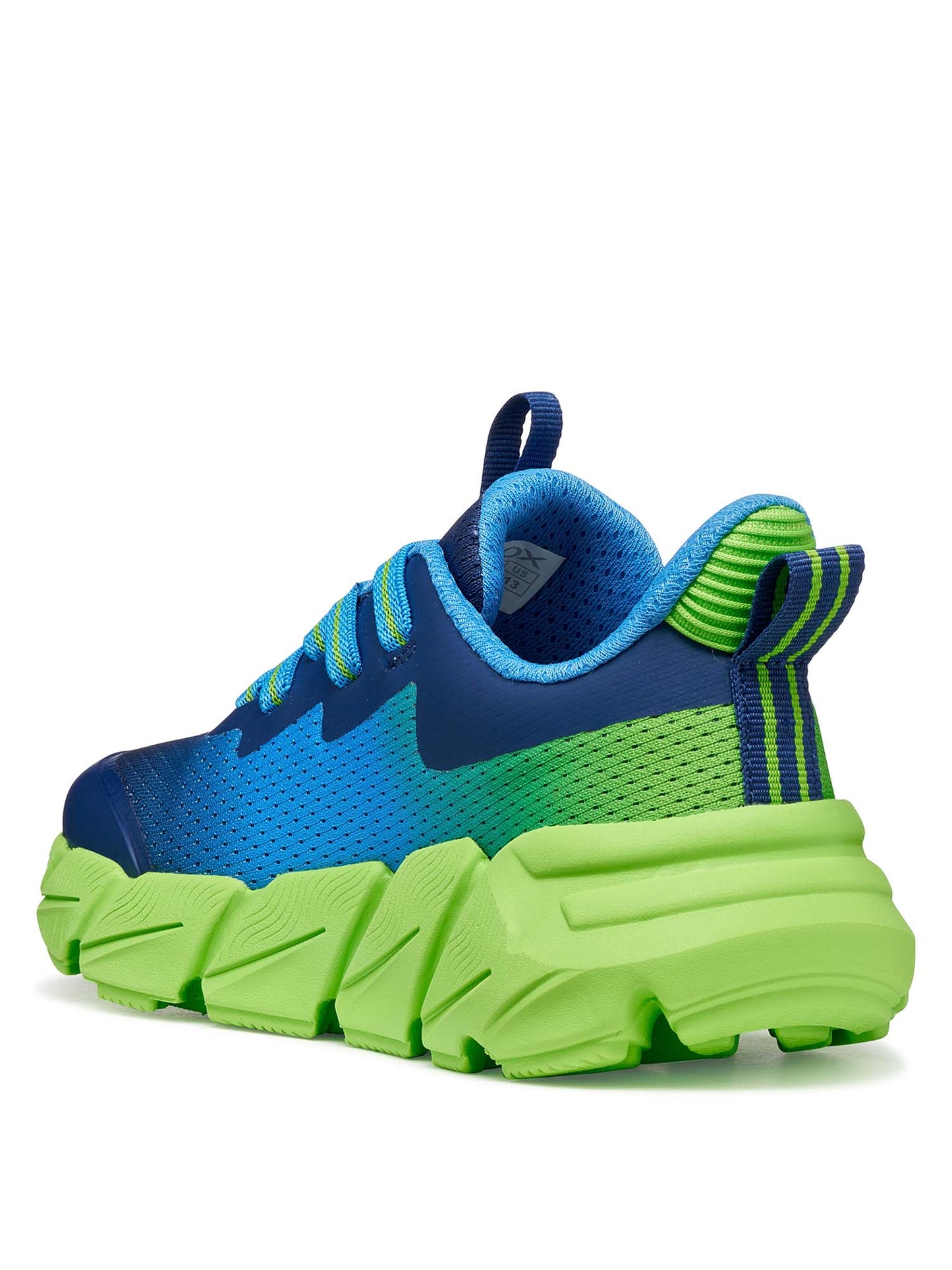 Sneakers Geox Flexyper Fast blu da bambino con lacci elastici