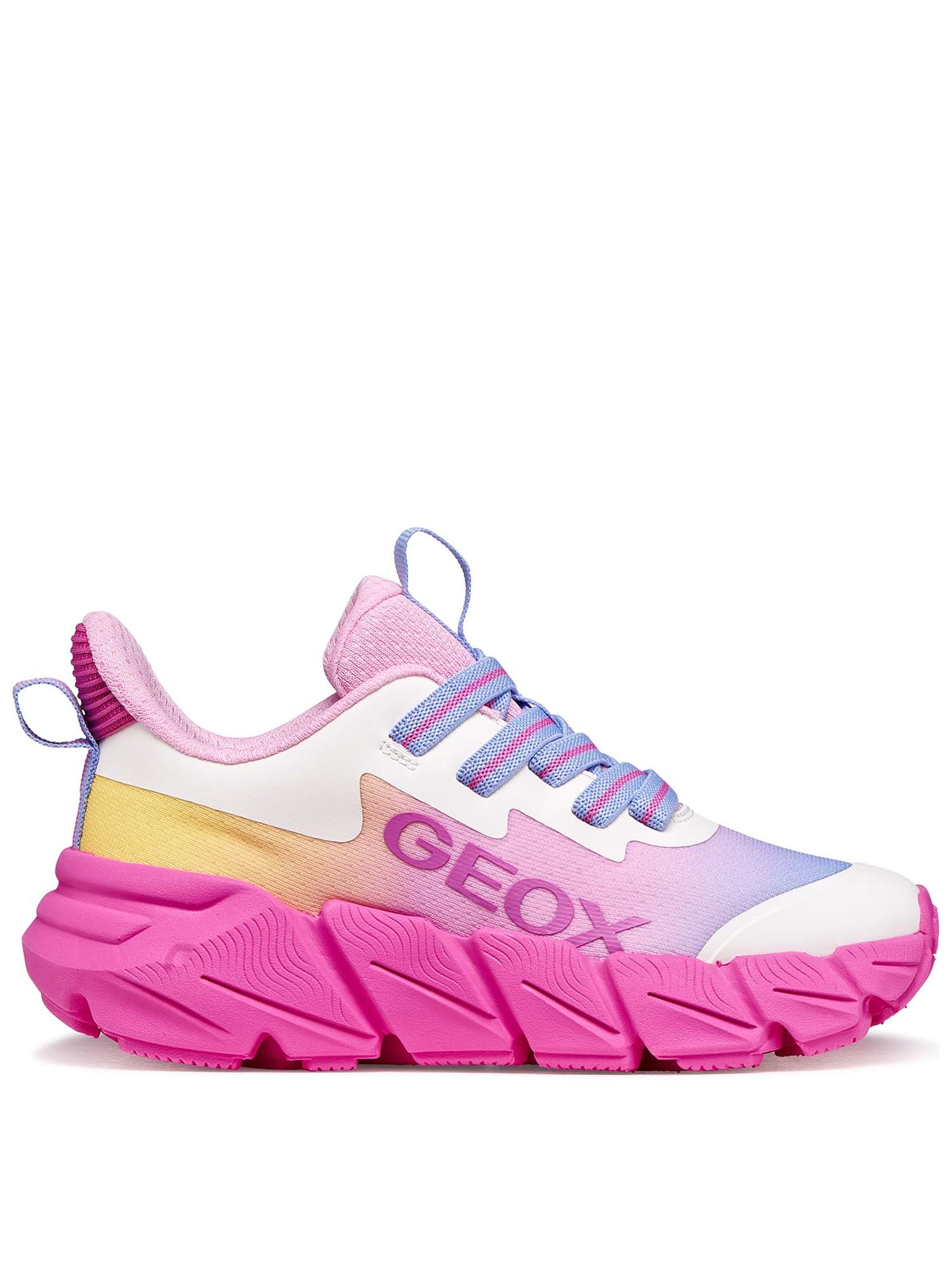 Geox Flexyper Fast, sneakers fucsia da bambina leggere e confortevoli