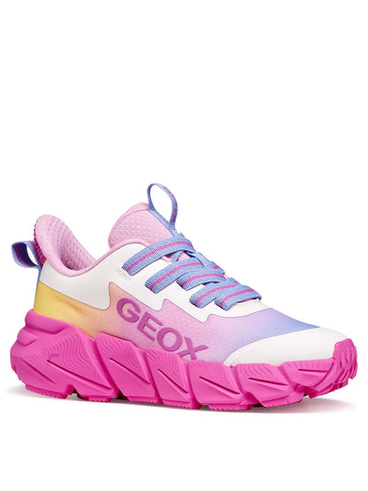 Geox Flexyper Fast, sneakers fucsia da bambina leggere e confortevoli