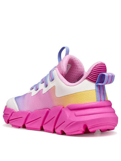 Geox Flexyper Fast, sneakers fucsia da bambina leggere e confortevoli