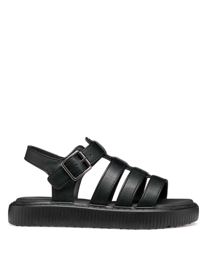Sandalo Kodette nero da bambina, comodo e alla moda