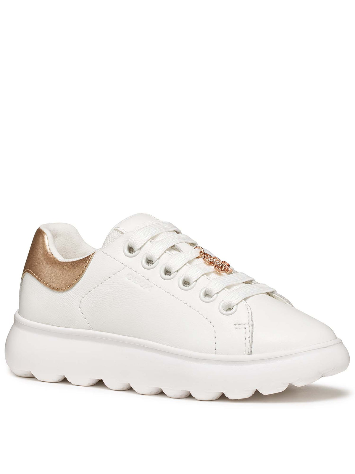 Geox g. puffypop sneakers jr da bambino/a bianco