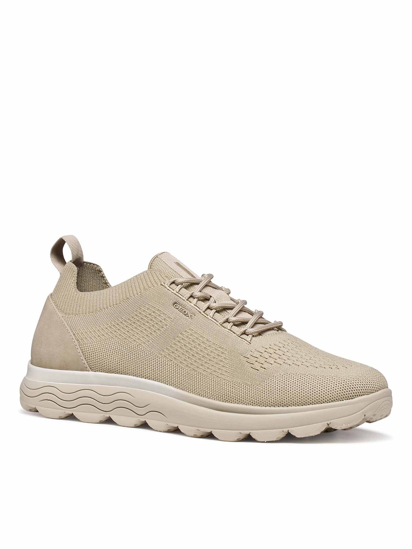 Geox Spherica, sneakers beige da uomo comode e traspiranti