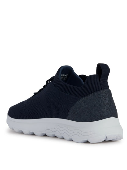 Geox Spherica, sneakers casual da uomo blu scuro con soletta estraibile