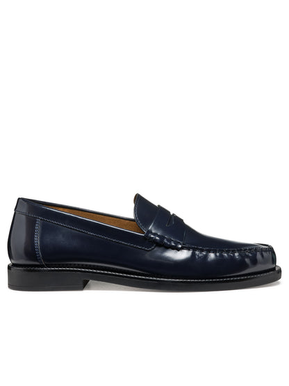 Mocassino elegante Geox Recanati da uomo in pelle blu