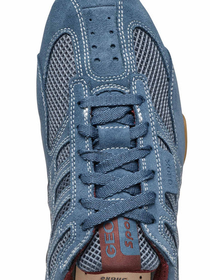 Sneakers Geox Snake da uomo in azzurro con design moderno