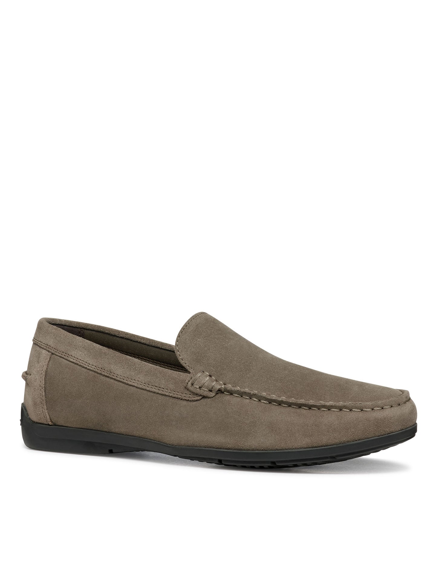 Mocassino Siron da uomo in pelle scamosciata color fango