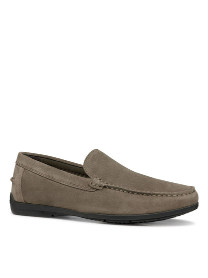 Mocassino Siron da uomo in pelle scamosciata color fango