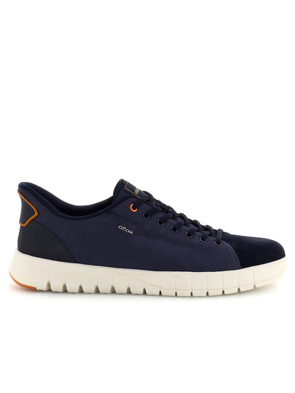 Geox Flextride Plus, sneakers blu da uomo con calzata comoda
