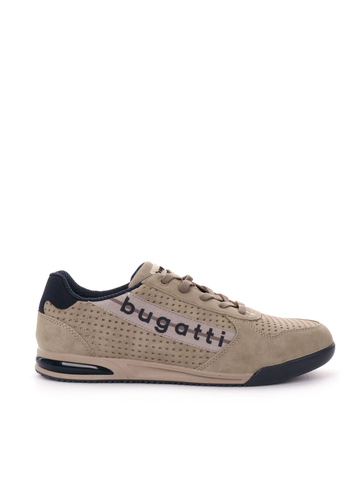 Sneakers Bugatti da uomo beige con chiusura stringata