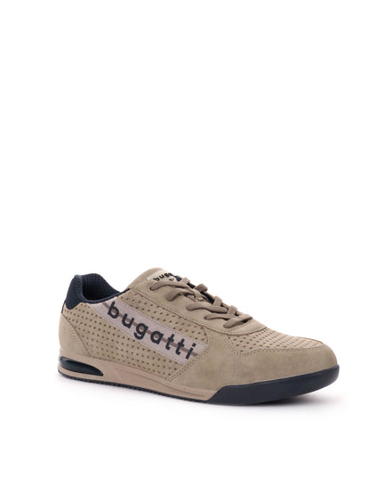 Sneakers Bugatti da uomo beige con chiusura stringata