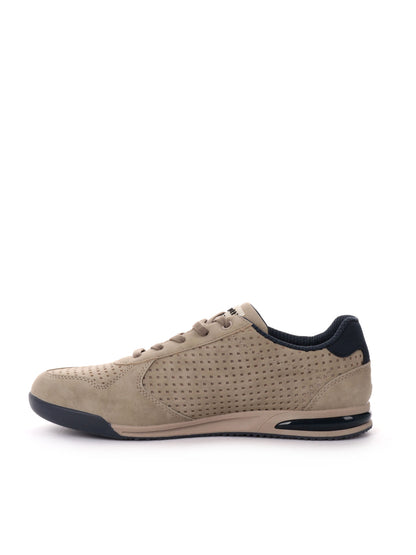 Sneakers Bugatti da uomo beige con chiusura stringata