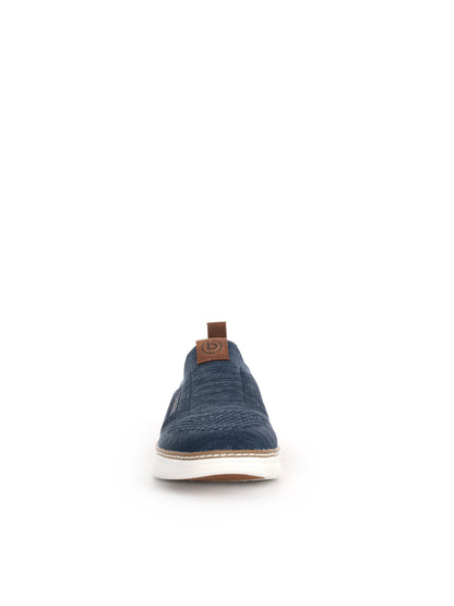 Bugatti Pasadena, slip on uomo in tessuto blu per la primavera