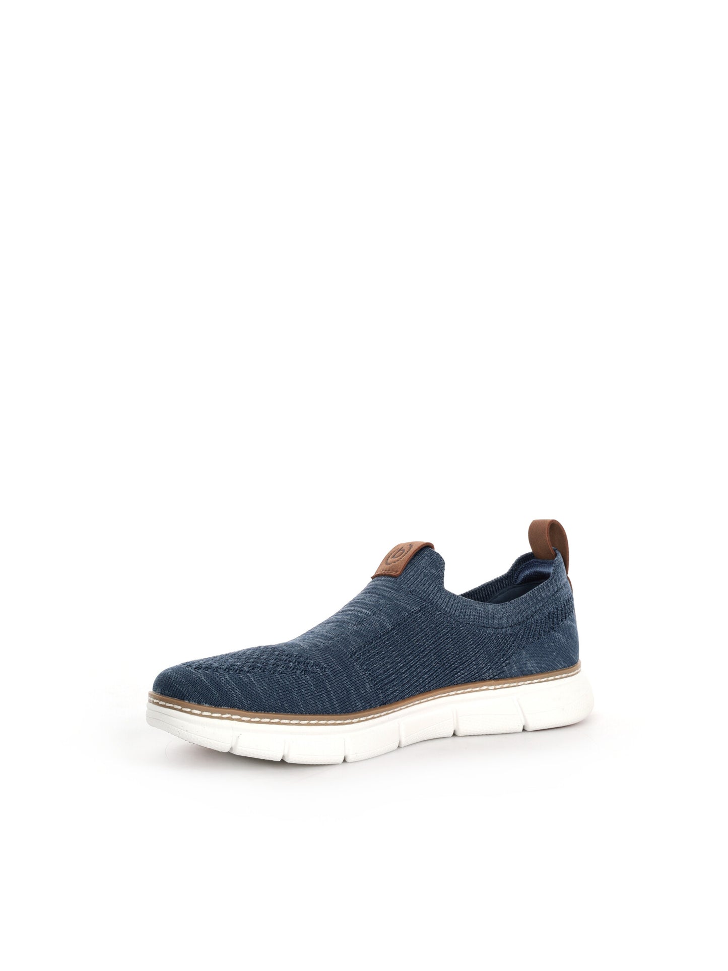 Bugatti Pasadena, slip on uomo in tessuto blu per la primavera