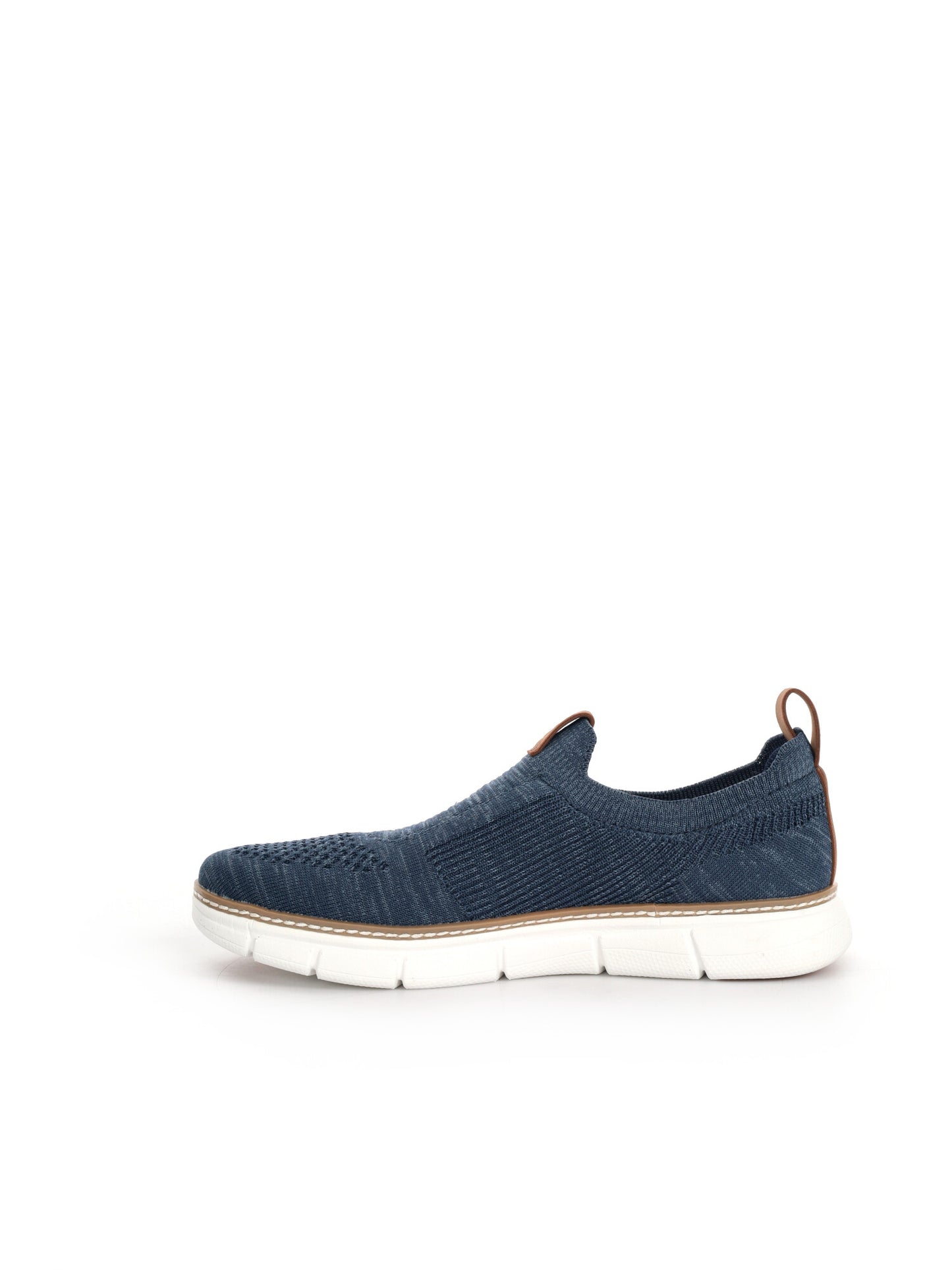 Bugatti Pasadena, slip on uomo in tessuto blu per la primavera