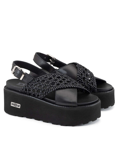 Cult Sandali Nancy di da donna neri con suola platform