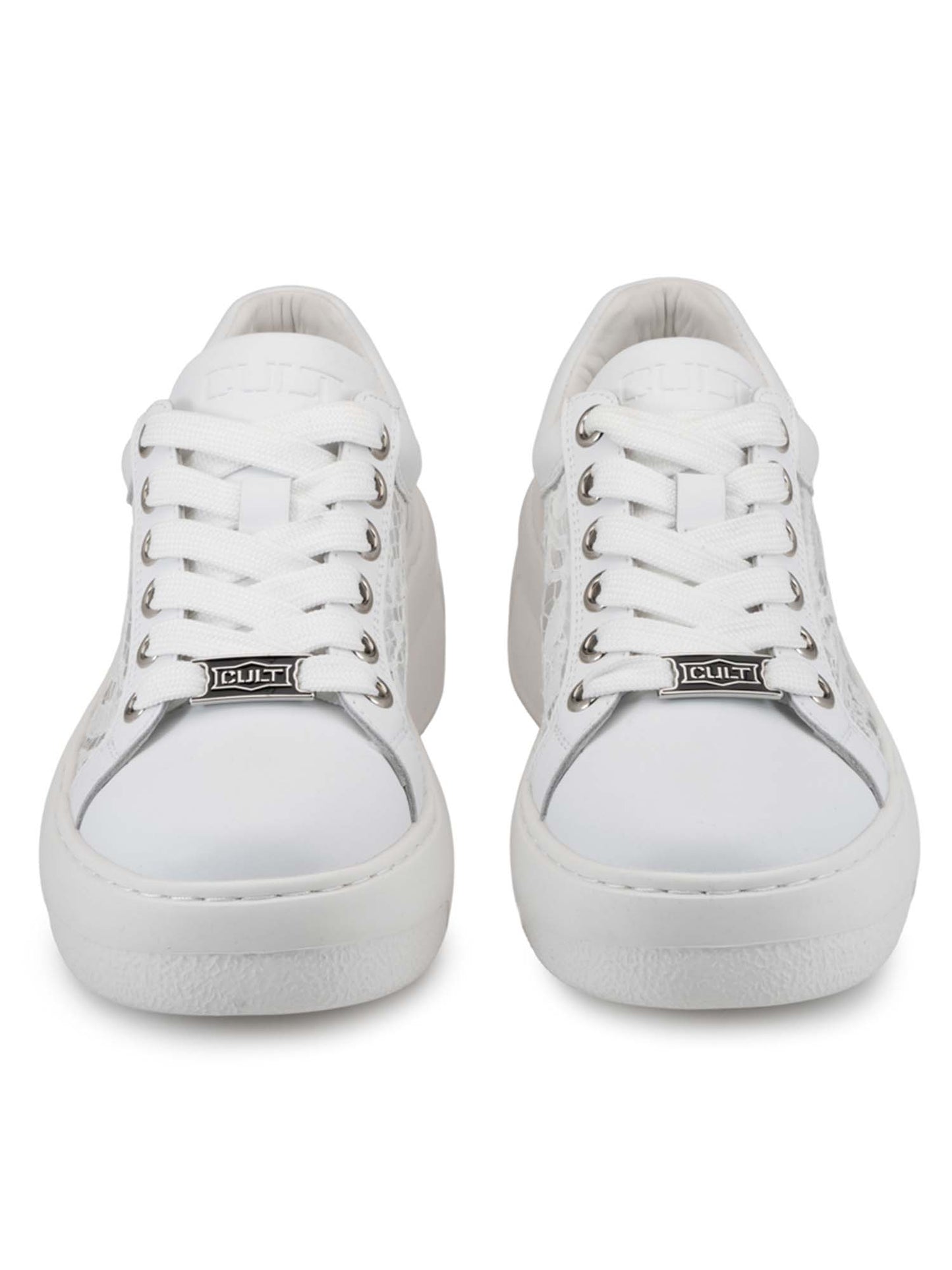 Cult Sneakers Nirvana da donna in bianco dal design moderno e versatile