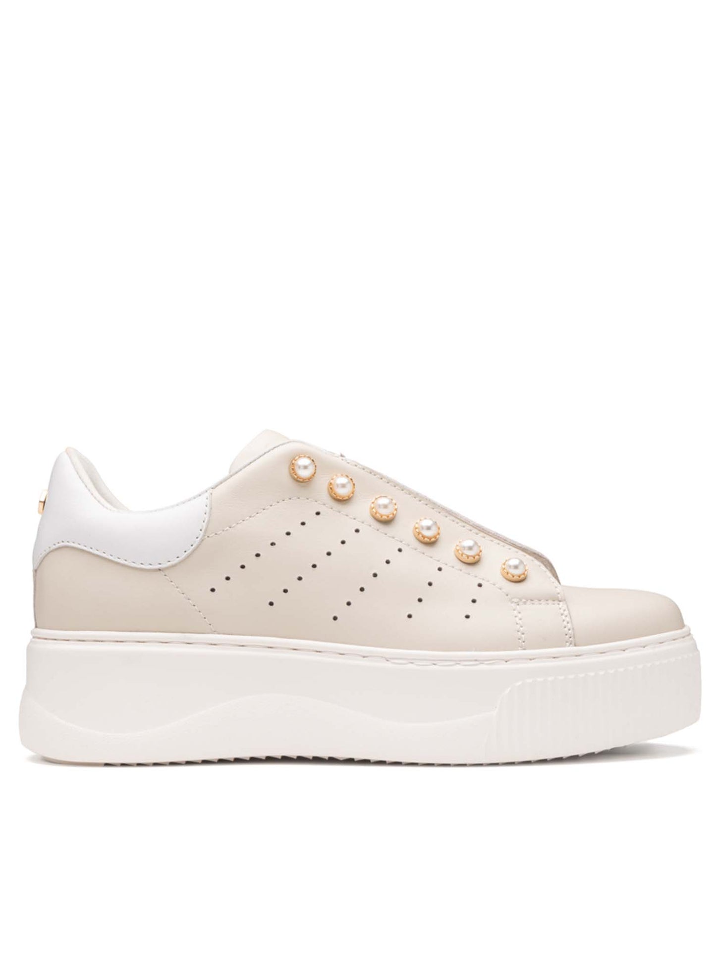 Cult Perry, sneakers donna color crema dallo stile casual e originale