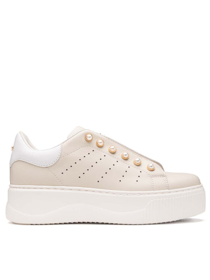 Cult Perry, sneakers donna color crema dallo stile casual e originale
