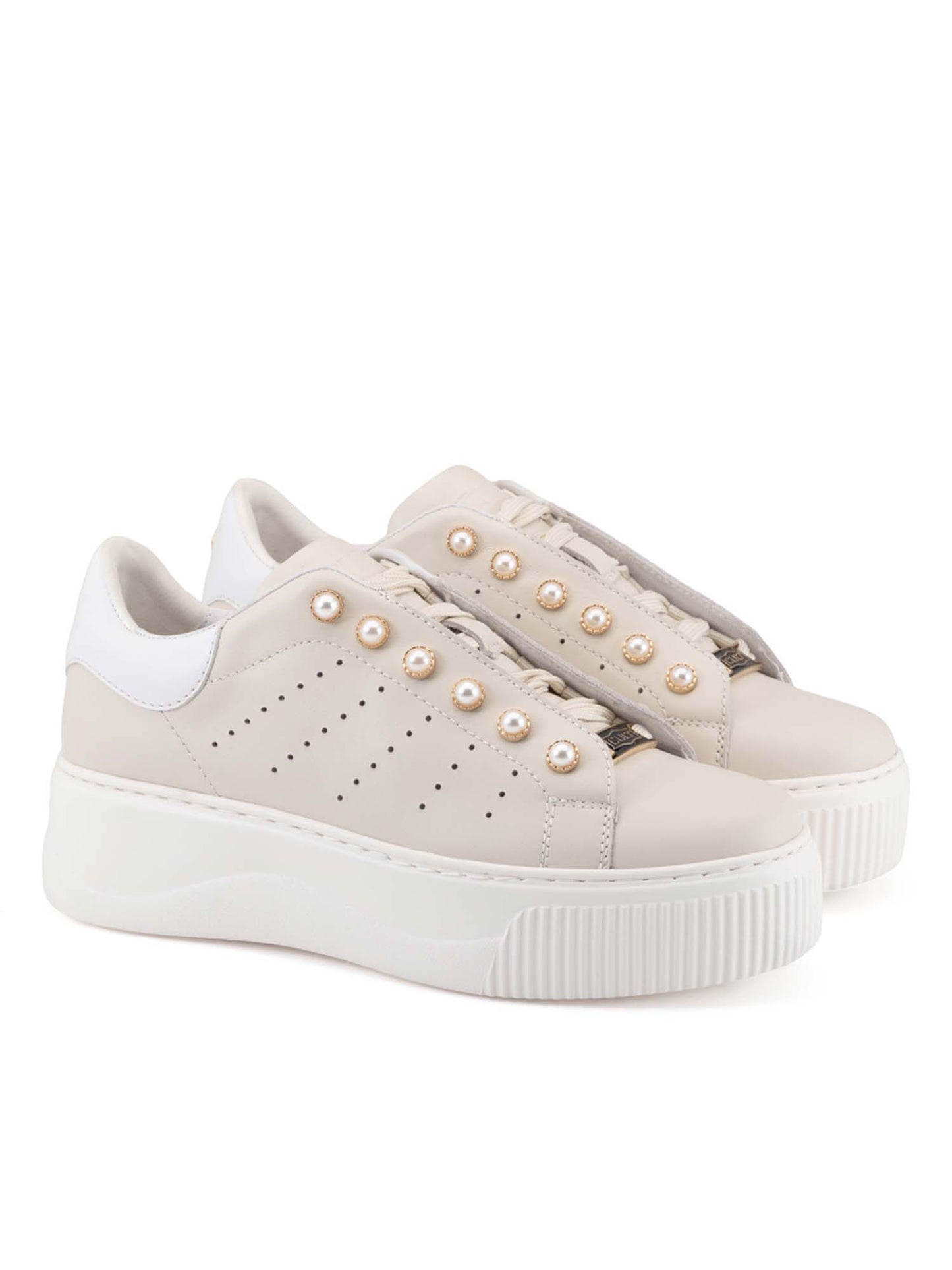 Cult Perry, sneakers donna color crema dallo stile casual e originale
