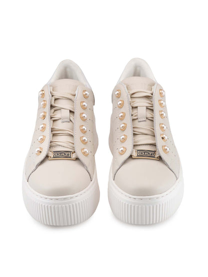 Cult Perry, sneakers donna color crema dallo stile casual e originale