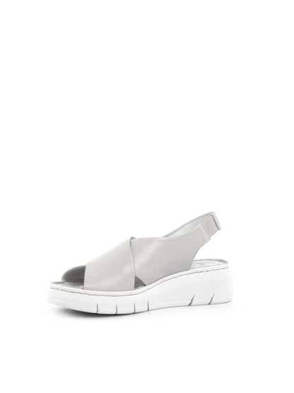 Shoelab sandali donna bianchi con doppia fascia incrociata e zeppa comoda