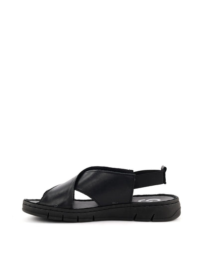 Shoelab sandalo donna nero, eleganza e comfort per la primavera-estate
