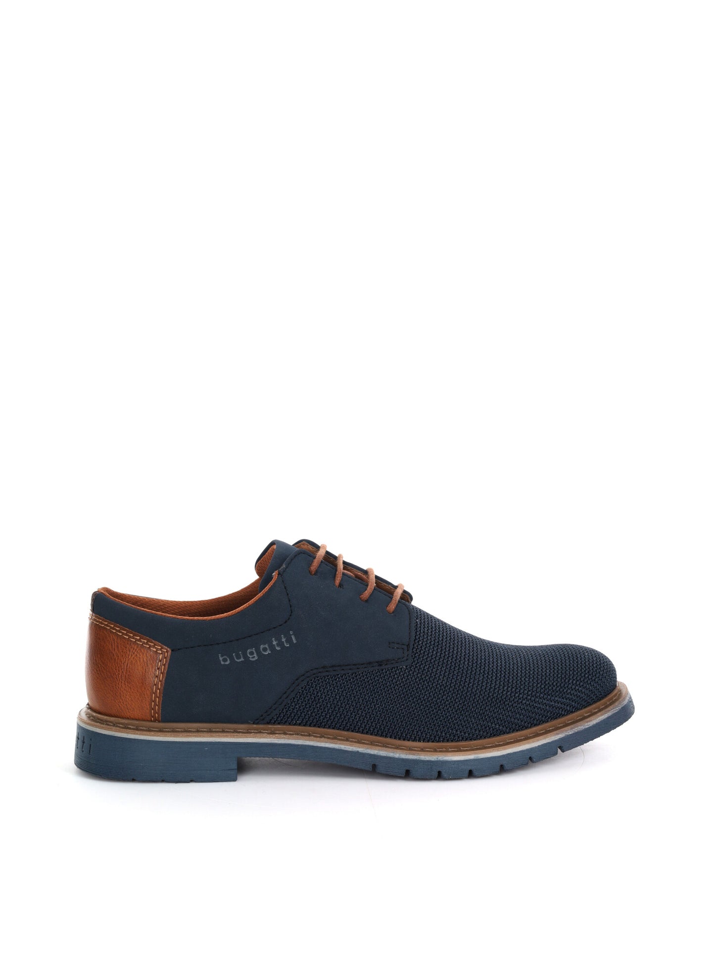 Bugatti Carrion, stringate blu da uomo eleganti e raffinate
