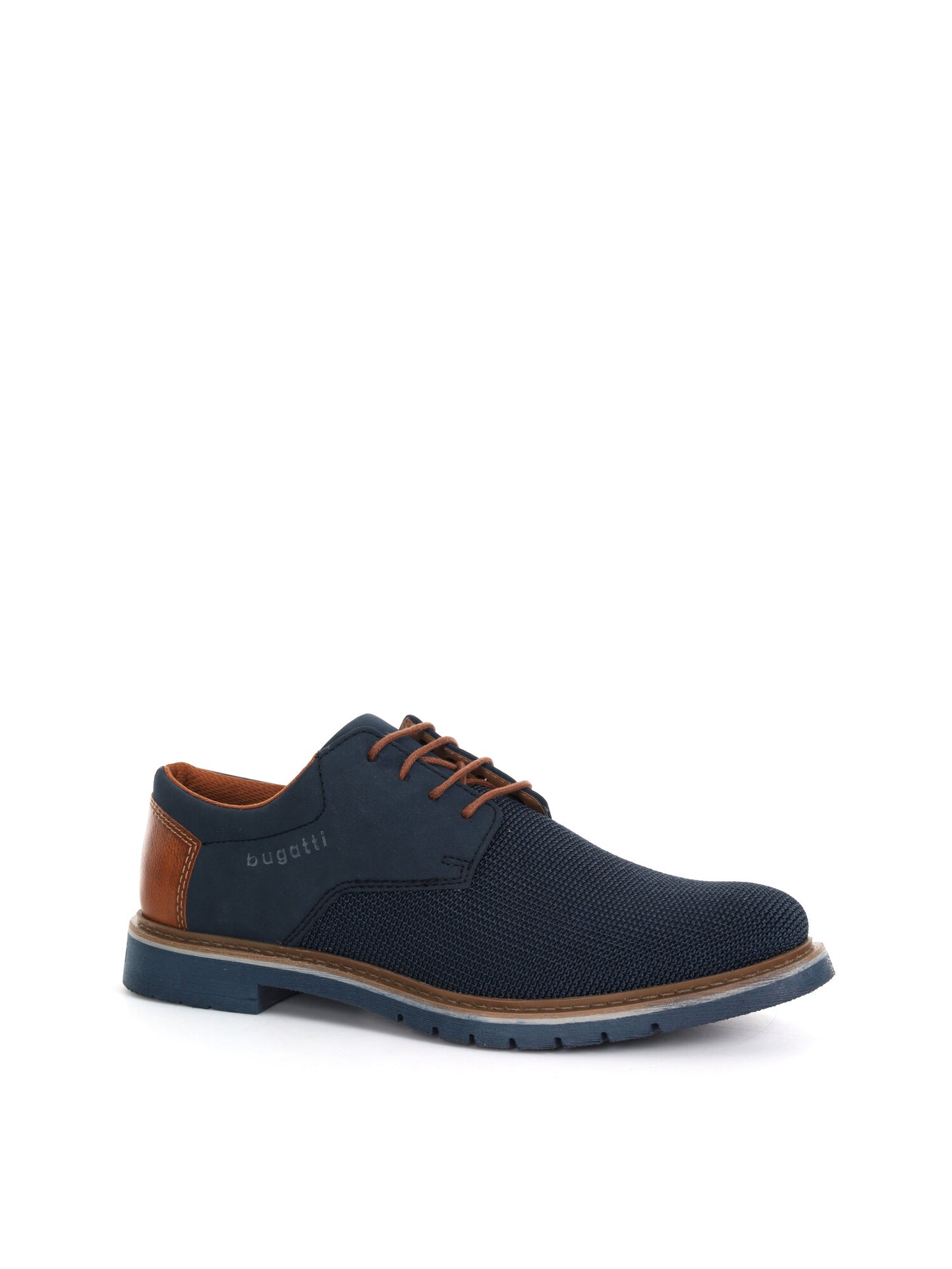 Bugatti Carrion, stringate blu da uomo eleganti e raffinate