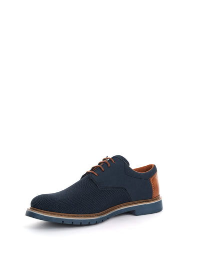 Bugatti Carrion, stringate blu da uomo eleganti e raffinate