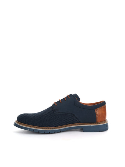 Bugatti Carrion, stringate blu da uomo eleganti e raffinate
