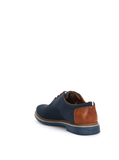 Bugatti Carrion, stringate blu da uomo eleganti e raffinate