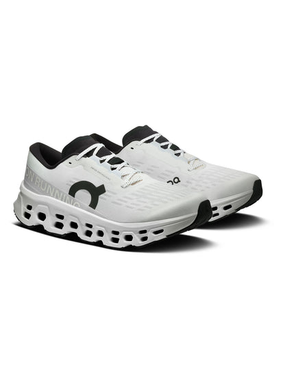 On Cloudmonster 3, scarpa running uomo bianca per performance e comfort