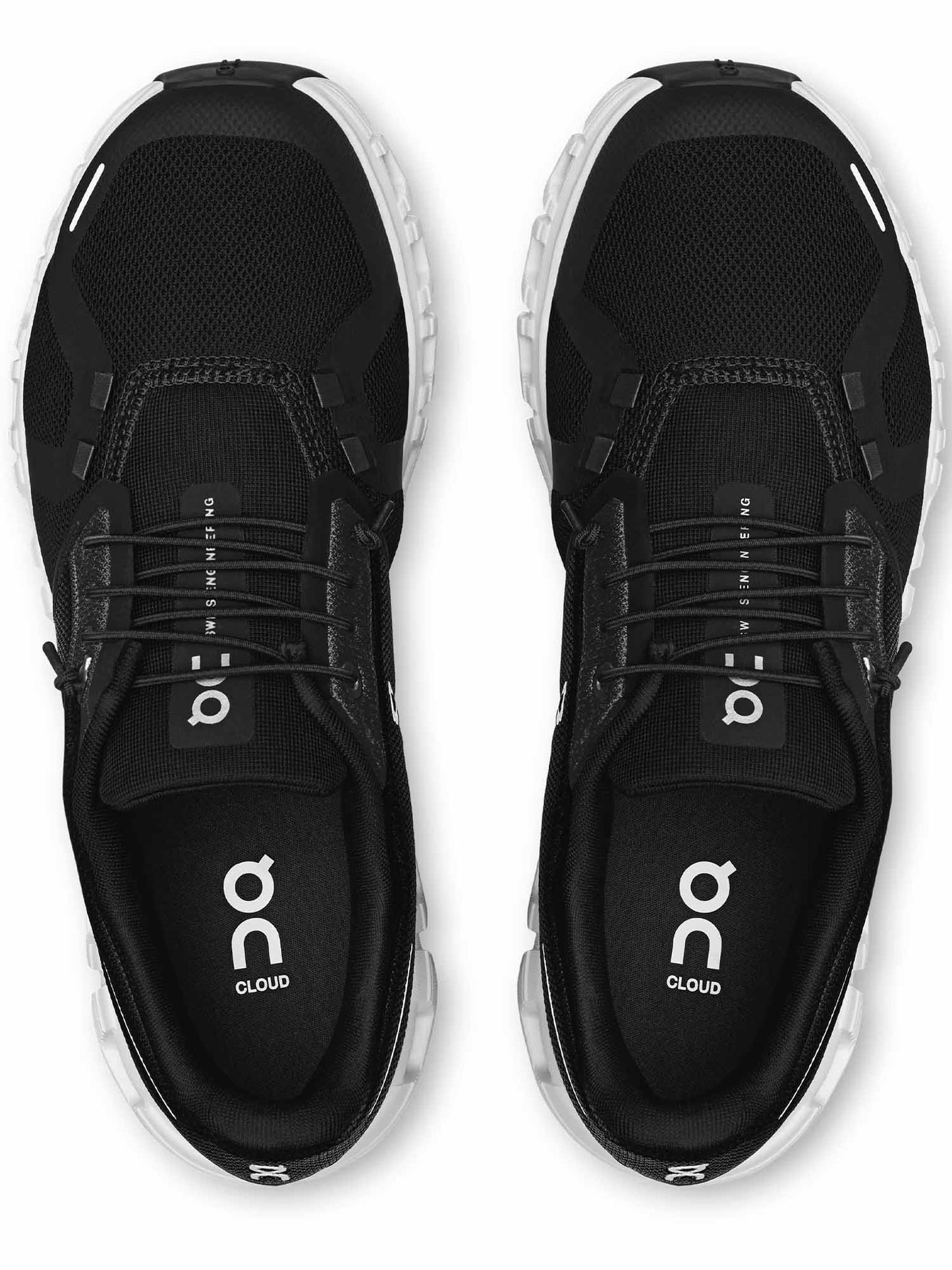 SNEAKERS CLOUD 6 ON DA DONNA NERO BIANCO