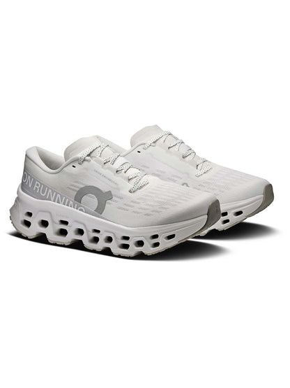 On Cloudmonster 3, scarpe da donna bianche