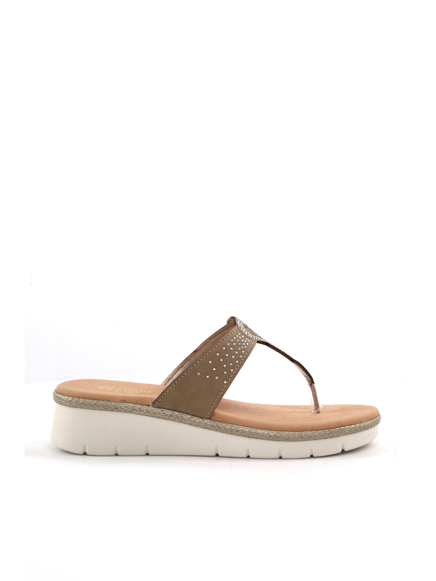 Tiglio Smeralda, ciabatte donna beige eleganti e comode