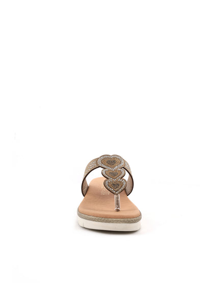 Tiglio Smeralda, ciabatte donna beige eleganti e comode