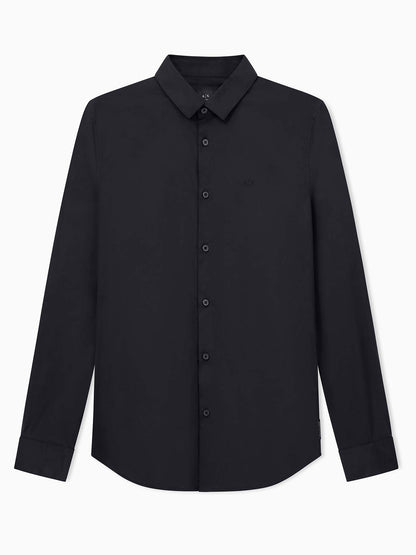 Armani Exchange 8NZC31 ZN28Z, camicia da uomo nera