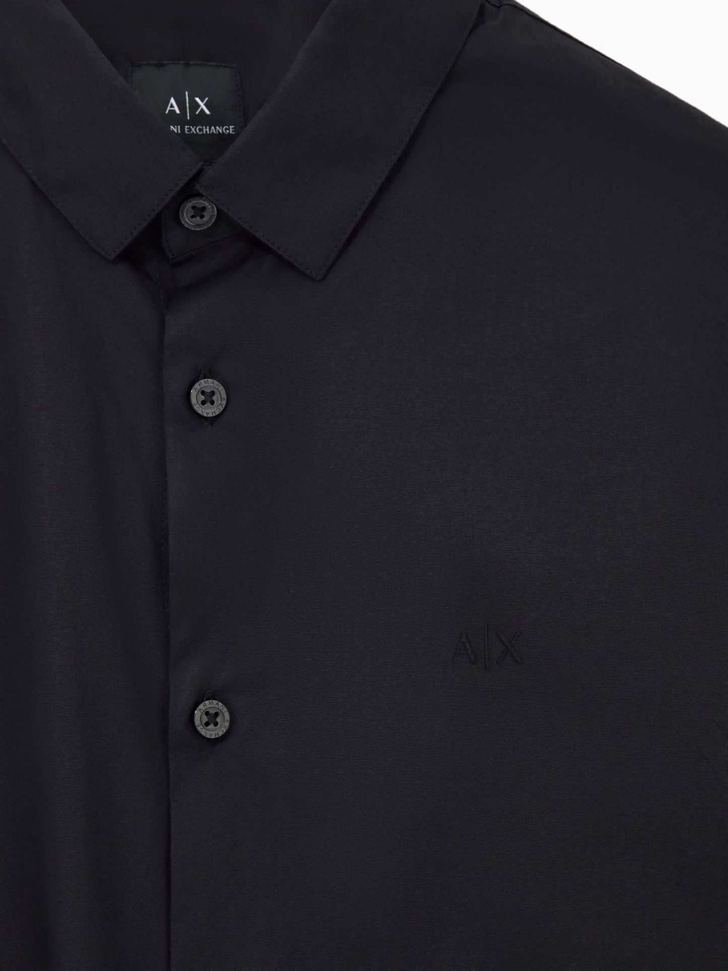 Armani Exchange 8NZC31 ZN28Z, camicia da uomo nera