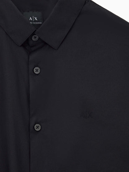 Armani Exchange 8NZC31 ZN28Z, camicia da uomo nera